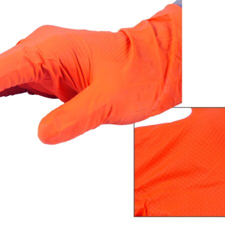 Guanto nitrile arancione 337hd