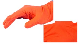 Guanto nitrile arancione 337hd